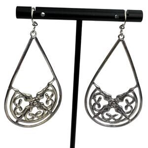 New Willow House Jewelry by Sara Blaine Calypso Silver Teardrop Earrings
